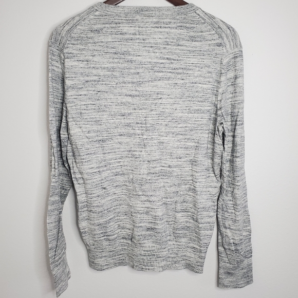 Banana Republic Gray Heathered Button Down Long Sleeve Casual Shirt Size Medium - Picture 7 of 9